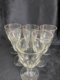 Service de 6 Verres Baccarat Modèle Médicis Cristal Ancien Français XIXe