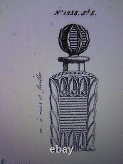 St Louis 1840 Ancienne Carafe A Liqueur Cristal Mouler