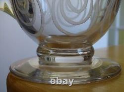 St Louis Ancien Pitcher Broc Cristal Modele Astrid Art Deco Decor A L'acide