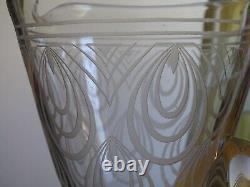 St Louis Ancien Pitcher Broc Cristal Modele Astrid Art Deco Decor A L'acide