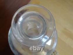 Style Saint Louis Ancienne Carafe A Vin Cristal Gravure Modele Florale Ep 1920