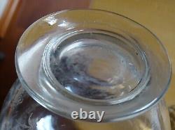 Style Saint Louis Ancienne Carafe A Vin Cristal Gravure Modele Florale Ep 1920