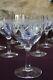 Suite de 10 anciens verres à eau ou vin en cristal gravure guillochée