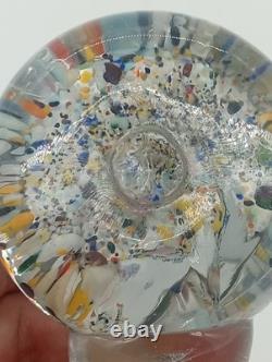 Sulfure Presse Papier Ancien Vierge Marie Verre Pied Tripode France XIXem Siècle