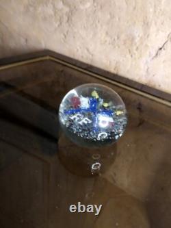 Sulfure presse-papiers ancien marqué RF