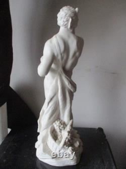 Superbe ancien faune ou satyre diable en biscuit de sevres