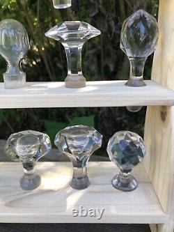Superbe anciens bouchons de carafe (x24) en cristal de Baccarat et St Louis