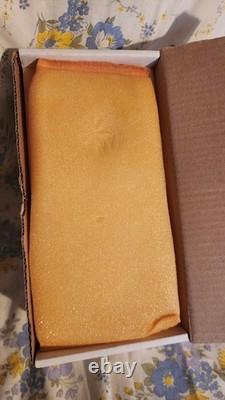 Superbe ensemble de 7 verres à pied anciens en cristal doublé bleu cobalte