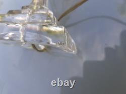 Superbe et ancienne lampe en cristal taille fin XIX DEBUT XX baccarat