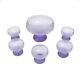 Superbe rare service à dessert coupe cristal violet ancien Art Décoration
