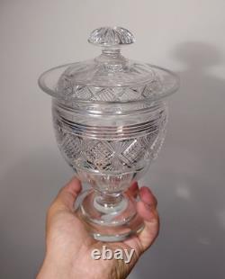 Très Beau Drageoir Ancien En Cristal Taillé, Baccarat