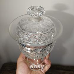 Très Beau Drageoir Ancien En Cristal Taillé, Baccarat