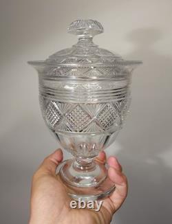 Très Beau Drageoir Ancien En Cristal Taillé, Baccarat