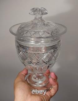 Très Beau Drageoir Ancien En Cristal Taillé, Baccarat