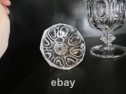 Très ancien Drageoir sucrier Boite en cristal mouller Baccarat motif géométrique