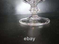 Très ancien Drageoir sucrier Boite en cristal mouller Baccarat motif géométrique