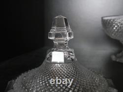 Trés ancien drageoir bonbonnière boite cristal moulé Charles X Diamant Baccarat