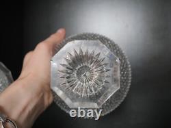 Trés ancien drageoir bonbonnière boite cristal moulé Charles X Diamant Baccarat