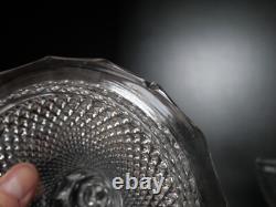 Trés ancien drageoir bonbonnière boite cristal moulé Charles X Diamant Baccarat