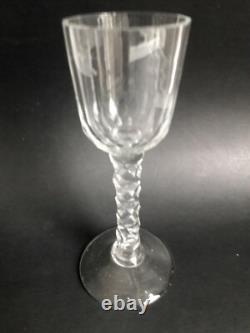 Un verre ancien en cristal taillé XVIIIe. Handblown old glass England XVIIIe