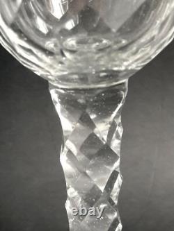 Un verre ancien en cristal taillé XVIIIe. Handblown old glass England XVIIIe