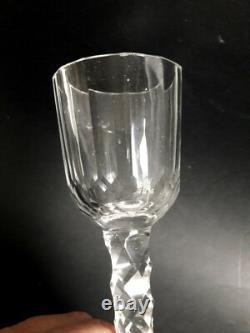 Un verre ancien en cristal taillé XVIIIe. Handblown old glass England XVIIIe