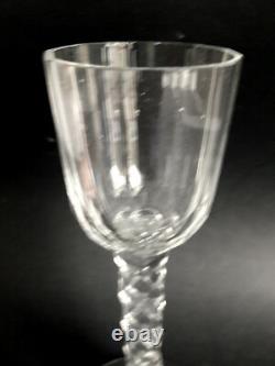Un verre ancien en cristal taillé XVIIIe. Handblown old glass England XVIIIe