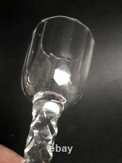 Un verre ancien en cristal taillé XVIIIe. Handblown old glass England XVIIIe