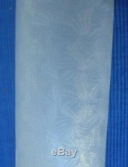 V41 TB Vase Ancien Cristal St Louis Modèle THISTLE dégagé acide Soliflore