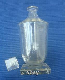 V70 Lourde Carafe Cristal Baccarat ancien Modèle YACHT par George Chevalier Rare