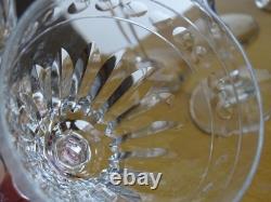 VAL ST LAMBERT 6 ANCIENS VERRES PORTO APERITIF CRISTAL MOD ZERMATT AVON 13 cm