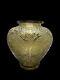 VERLYS France, vase Ancien verre moulé pressé fumé, Les Perruches, Art Déco