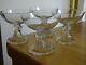 Val St Lambert 4 Anciennes Coupes A Champagne Cristal Modele Yale