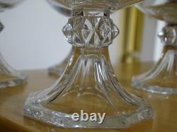 Val St Lambert 4 Anciennes Coupes A Champagne Cristal Modele Yale