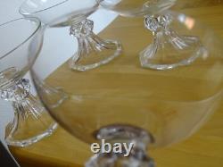 Val St Lambert 4 Anciennes Coupes A Champagne Cristal Modele Yale