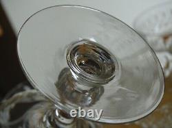 Val St Lambert 6 Anciennes Coupes A Champagne Cristal Tailler Modele Graciosa
