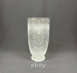 Vase Ancien CRISTAL BACCARAT gravé modèle MICHEL ANGE MICHELANGELO