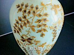 Vase Ancien Xixemes Siecle Emaille Opalescent Montjoye Legras