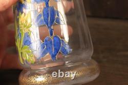 Vase Ancien en Verre Legras Pantin Émaillé Opaline Tournesols Art Nouveau Vase Ancien en Verre Legras Pantin Émaillé Opaline Tournesols Art Nouveau