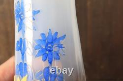 Vase Ancien en Verre Legras Pantin Émaillé Opaline Tournesols Art Nouveau