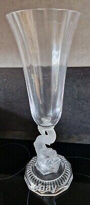 Vase Cristal Dauphin Baccarat Portieux Monumentale Ancien