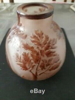Vase En Pate De Verre Ancien De Thouvenin