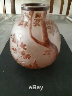 Vase En Pate De Verre Ancien De Thouvenin