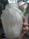 Vase MULLER Frères LUNEVILLE blanc Opalescent ancien Signé En Verre 15cm