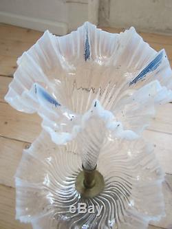 Vase Tulipier Ancien Old Glass En Verre De Murano Vasque Opalescent Modern Art