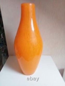 Vase ancien nen pate de verre Vichy 1900 hauteur 36 cm diamètre 14 cm