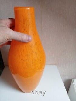 Vase ancien nen pate de verre Vichy 1900 hauteur 36 cm diamètre 14 cm