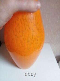 Vase ancien nen pate de verre Vichy 1900 hauteur 36 cm diamètre 14 cm