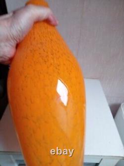 Vase ancien nen pate de verre Vichy 1900 hauteur 36 cm diamètre 14 cm