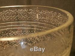 Vase ancien verre ou cristal gravé granité époque ART DECO DAUM 12 cm